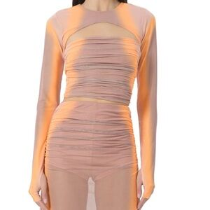 ASTR Julie Top | Orange Linear